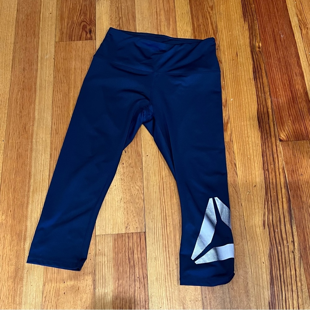 7/8 Reebok Navy Leggings
